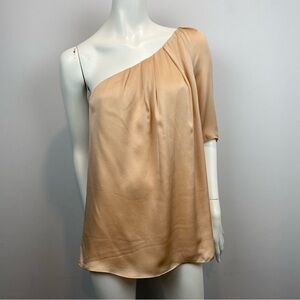 Club Monaco • one shoulder silk blouse